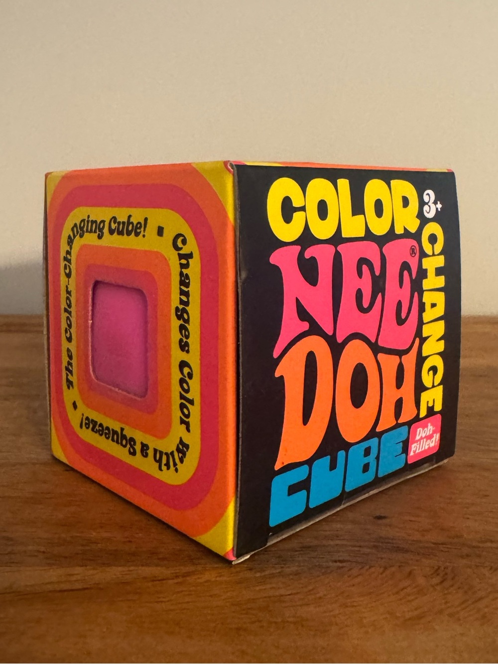 NeeDoh Color Change Cube- Pink